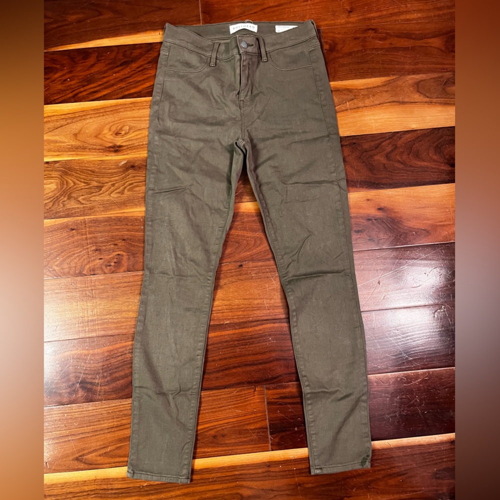 Bullhead Olive High Rise Ankle Pants